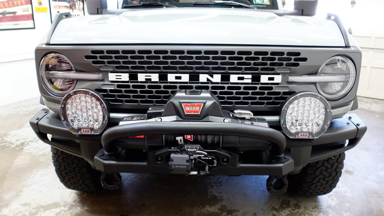 Bronco ARB Solis 36 Custom Installation.#fordbronco #overland #bronconation #arb #offroad