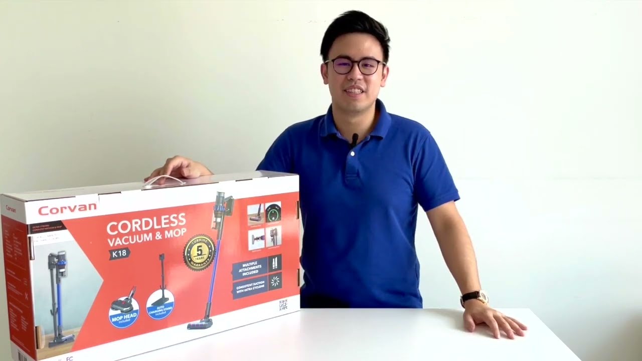How to Setup and Use the Corvan Cordless Vacuum & Mop K18