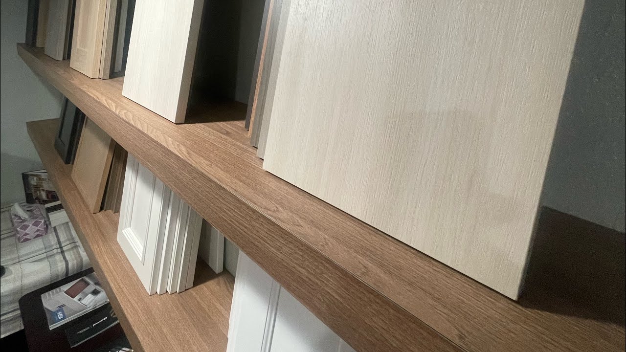 12 Foot Woodgrain FLOATING SHELVES - DYI Build and Install