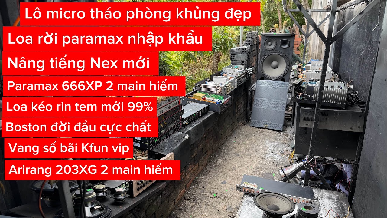 Ampli loa vang đẩy micro chuy&ecirc;n karaoke gia đ&igrave;nh thanh l&yacute; mỗi ng&agrave;y. L&ocirc; micro th&aacute;o ph&ograve;ng cực chất 