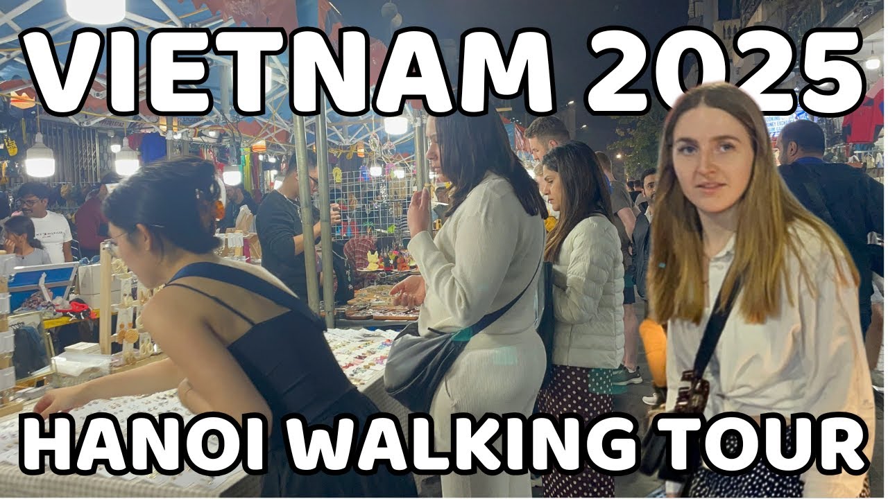 Vietnam nightlife 2025 | Night walk around the streets of Hanoi City