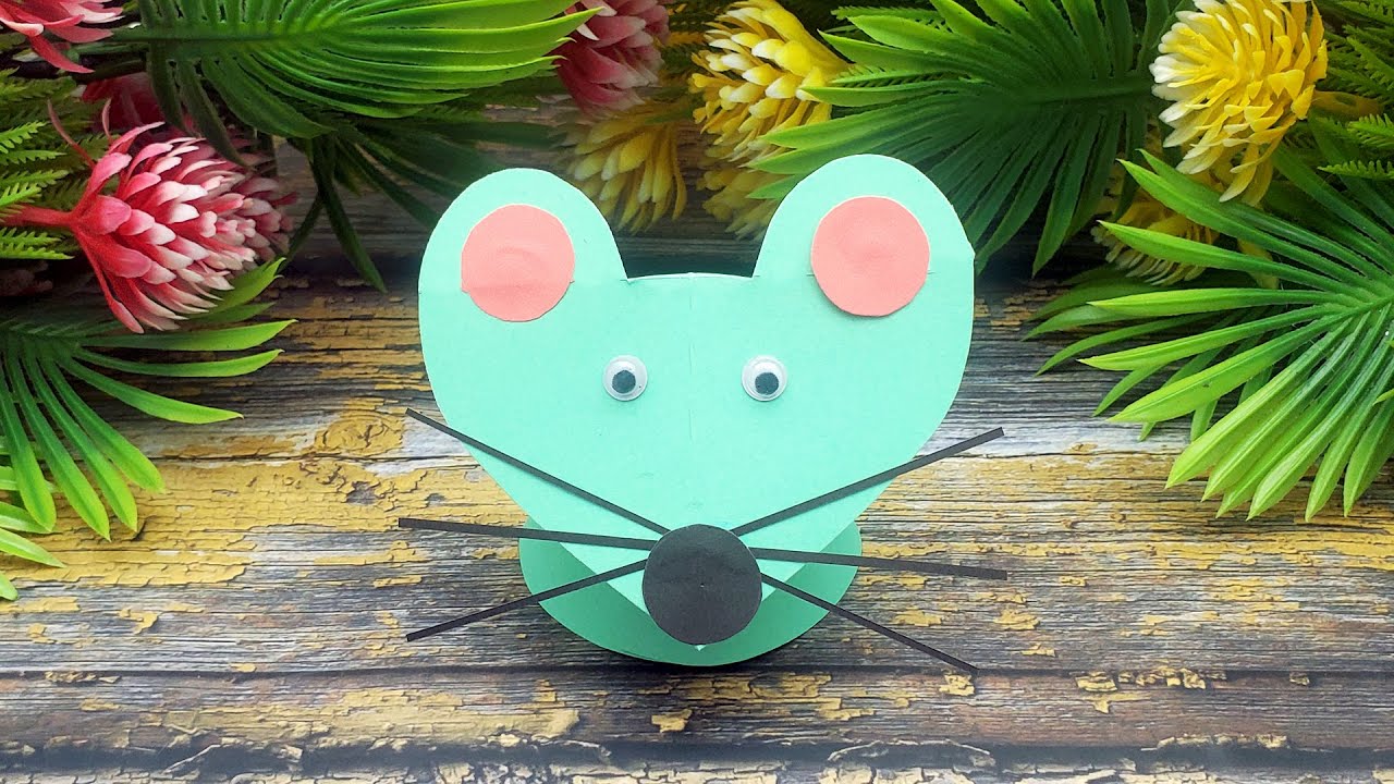Easy Crafts With Paper | Handmade Paper Toy Mouse | How To Make Easy Paper Toy Mouse 6