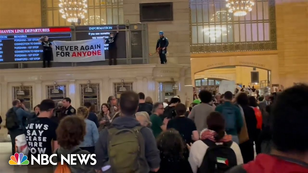 Israel-Hamas war protest closes NYC&rsquo;s Grand Central Terminal