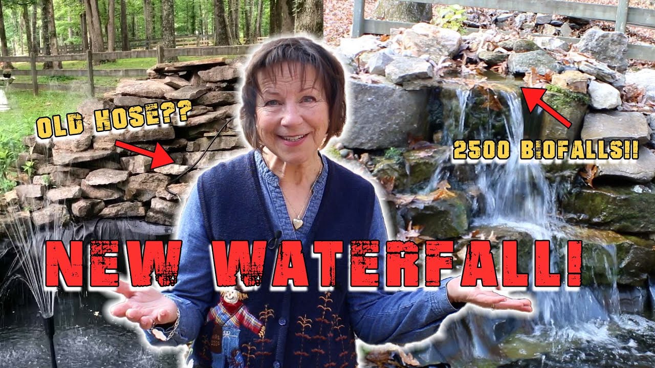New Waterfall For Existing Koi Pond!