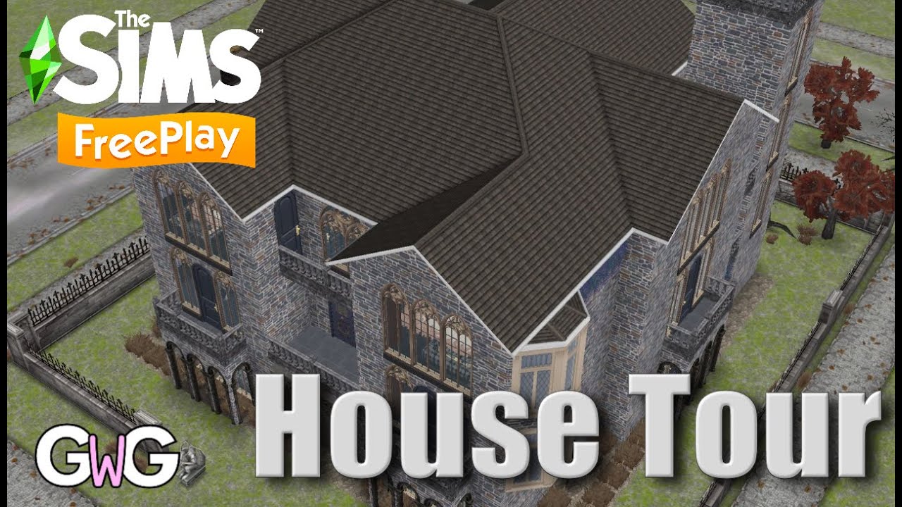 The Sims Freeplay — Экскурсия по особняку семьи Гот