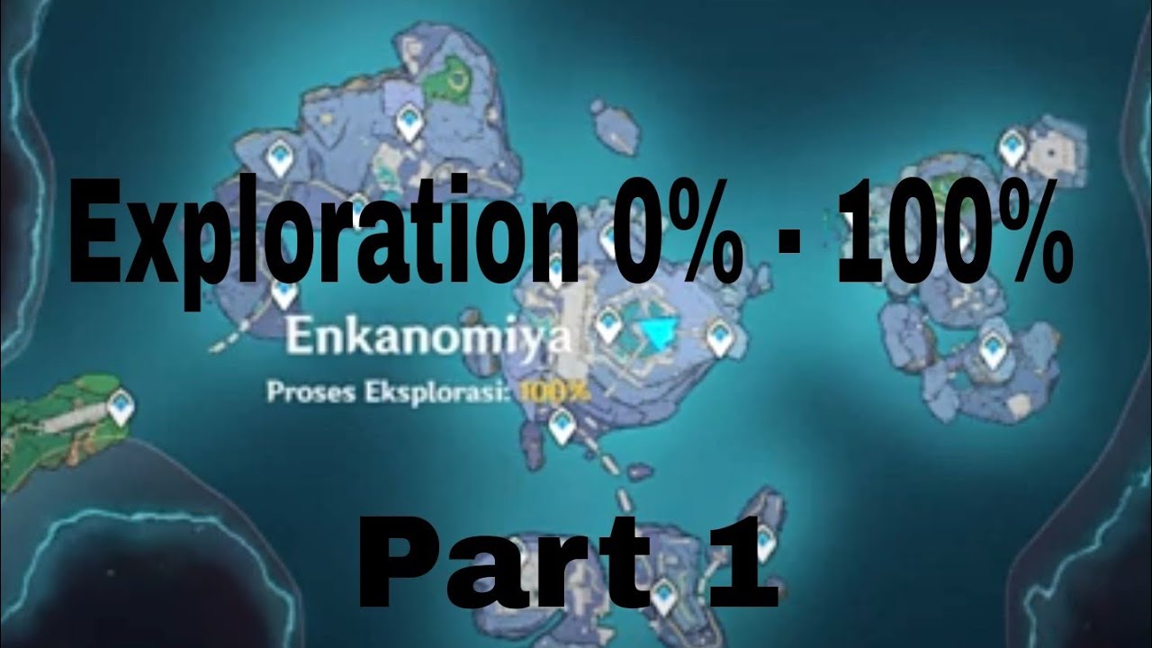 ENKANOMIYA Explore 100% Map, All Puzzle And All Sigil Location Part 1  - Genshin impact