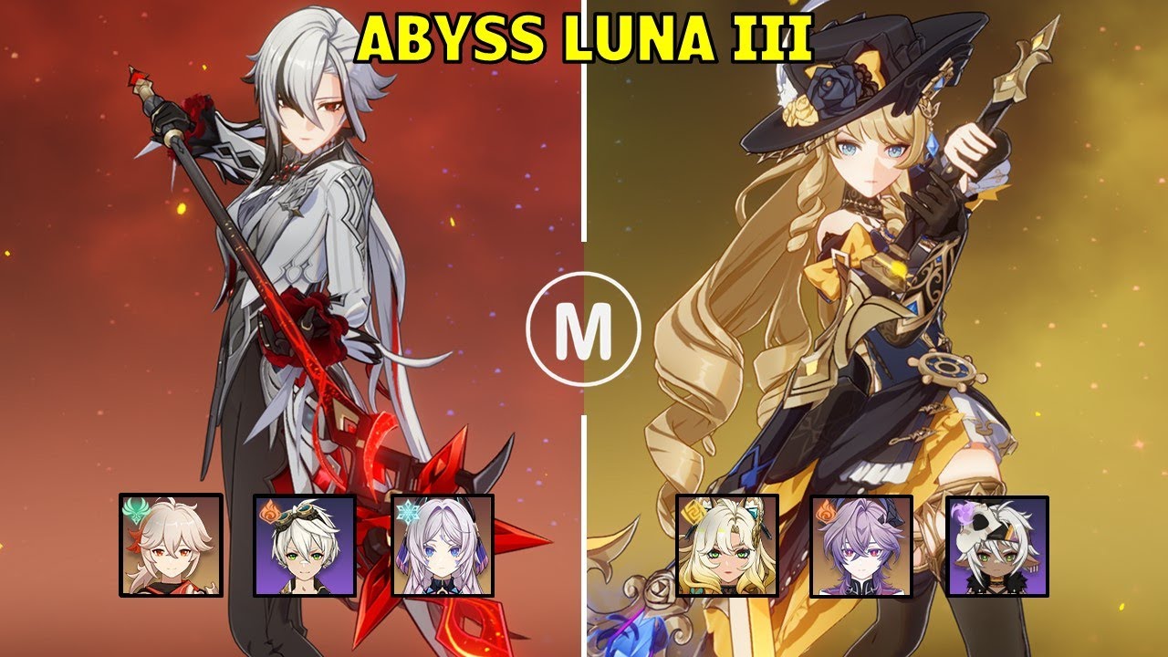 C1 Arlecchino Melt & C2 Navia Hyper Carry - Spiral Abyss Luna III Genshin Impact