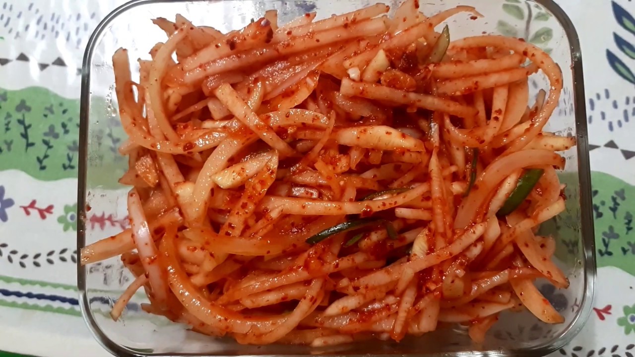 My own style of, Korean Spicy Radish Salad/Musaengchae