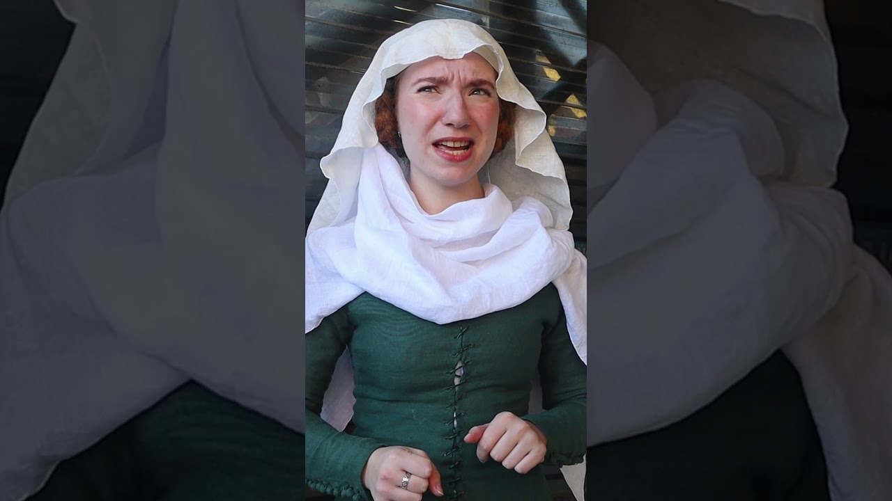 Medieval laundress meets modern washing machine