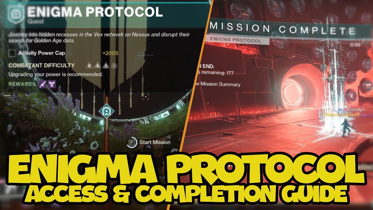 Hidden Mission Enigma Protocol Guide | Destiny 2