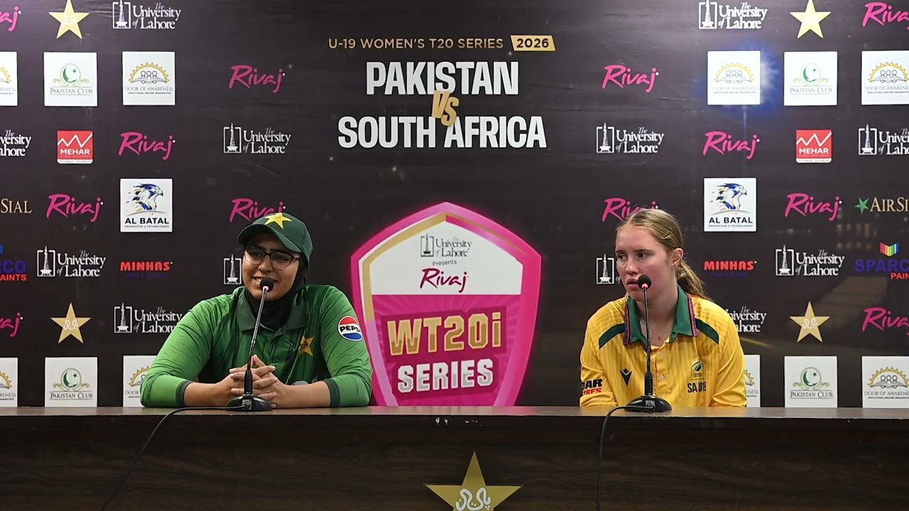 Pakistan Women's U19 & South Africa Women's U19 Captains Pre-Series Press Conference