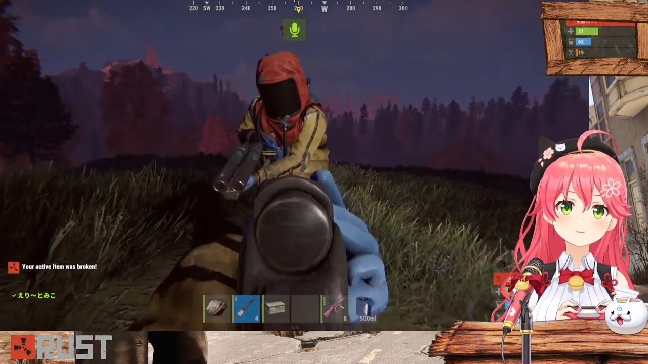 RUST 대전쟁(미코 시점 only)[20220724/홀로라이브/hololive/사쿠라 미코]