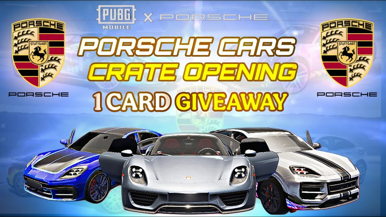 Porsche Car Crate Opening | 1 Card Giveaway Subscriber❤️
