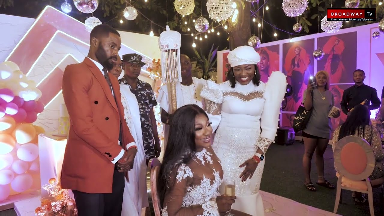 OLORI ASHLEY OGUNWUSI (OONI OF IFE WIFE)AT YVONNE JEGEDE BIRTHDAY DINNER PARTY