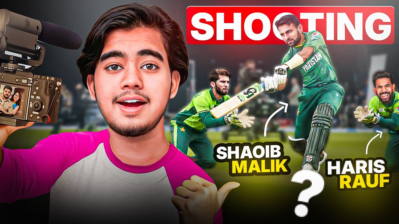 Shoaib Malik And Kamran Akmal ke Saath Shooting!🏏 |T20 World Cup Promo BTS😱| |Danger Yt Vlogs|