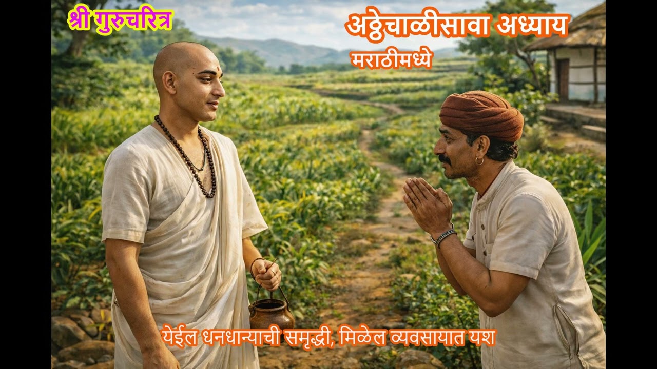 श्री गुरुचरित्र अध्याय ४८ 📿 येईल धनधान्याची समृद्धी, व्यवसायात यश 🙏 | Guru Charitra 48