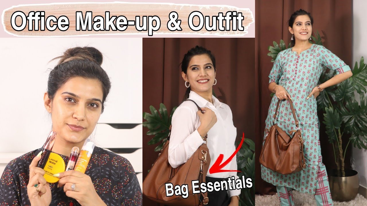 How To : Office Makeup / Outfit Look In 10 Min | Super Style Tips