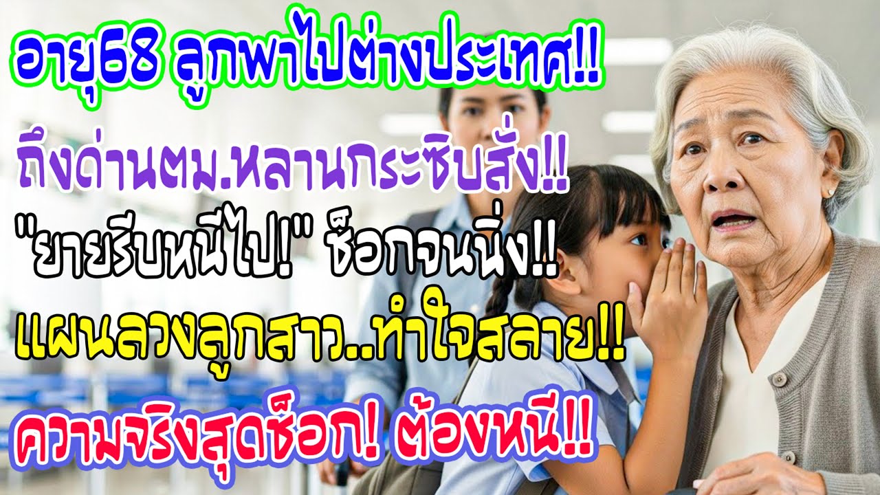 ฉันวัย 68 ลูกพาไปอยู่นอก ถึงด่านตม. หลานกระซิบ 
