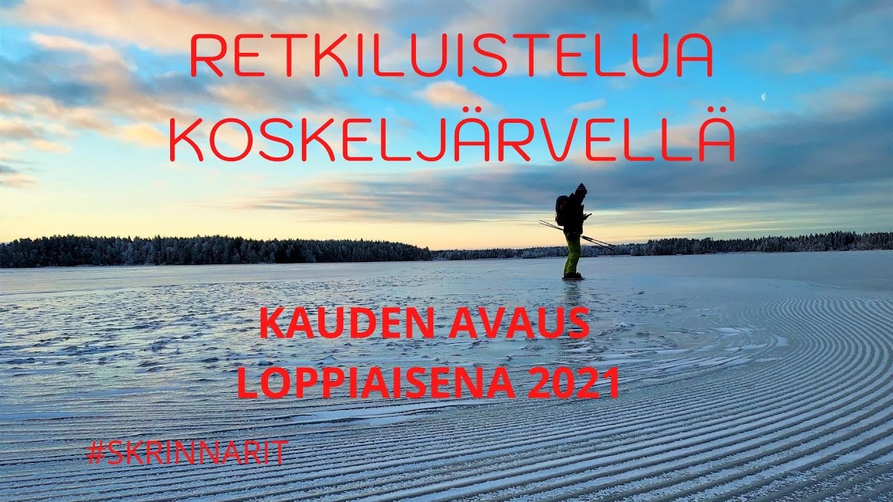 Retkiluistelua Koskeljärvellä, Satakunnan Retkiluistelijoiden kauden avaus 2021