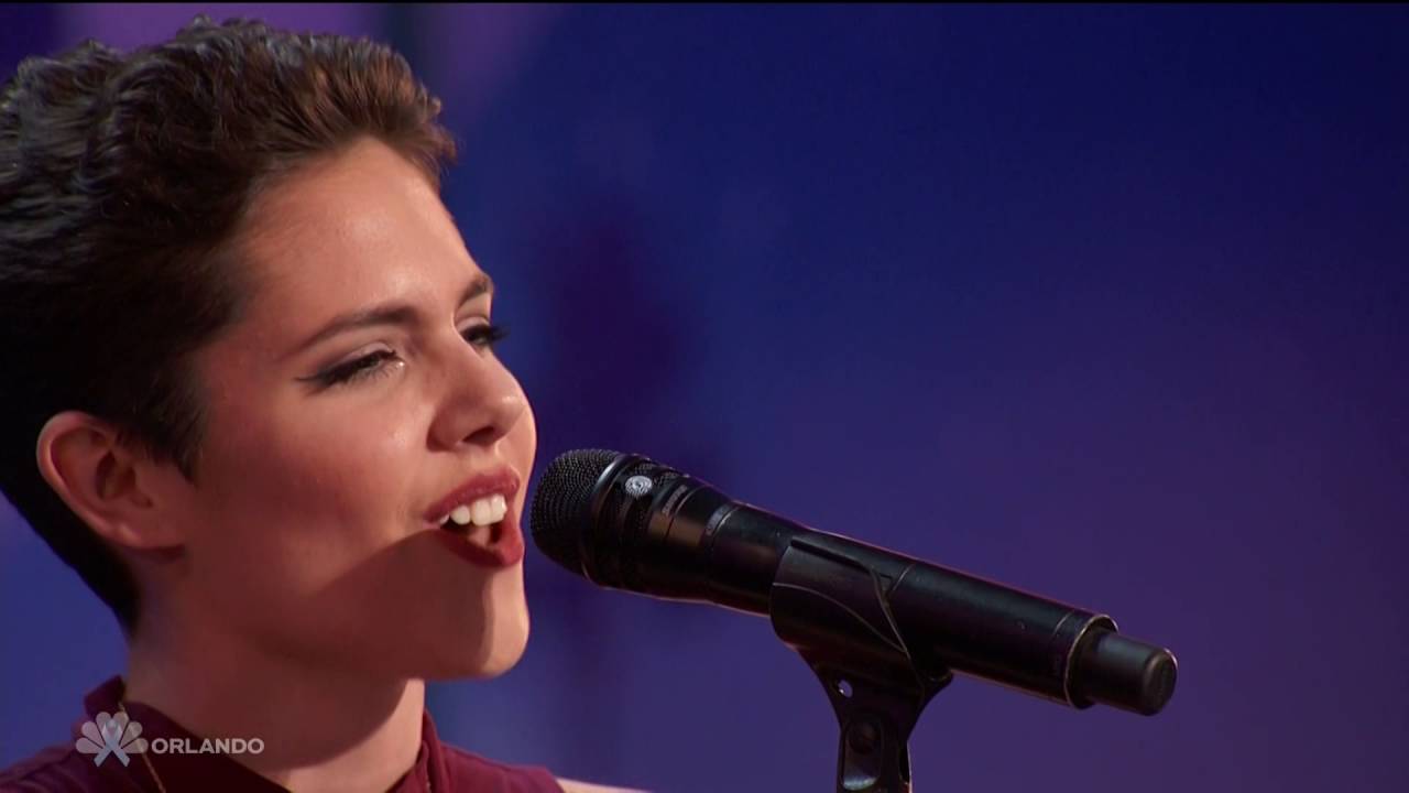 Simons Golden Buzzer-America's Got Talent-Calysta Bevier Sings-Rachael Platten's 