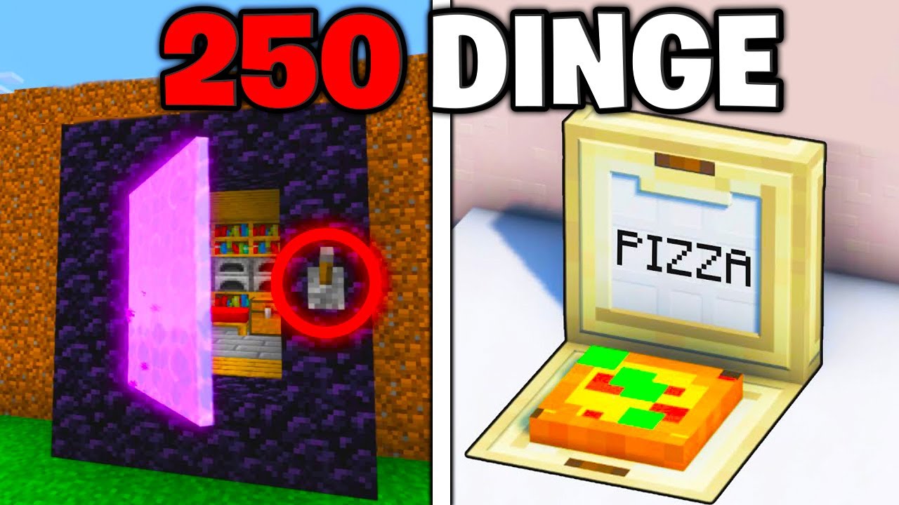 250 DINGE in MINECRAFT die du wirklich BAUEN kannst!
