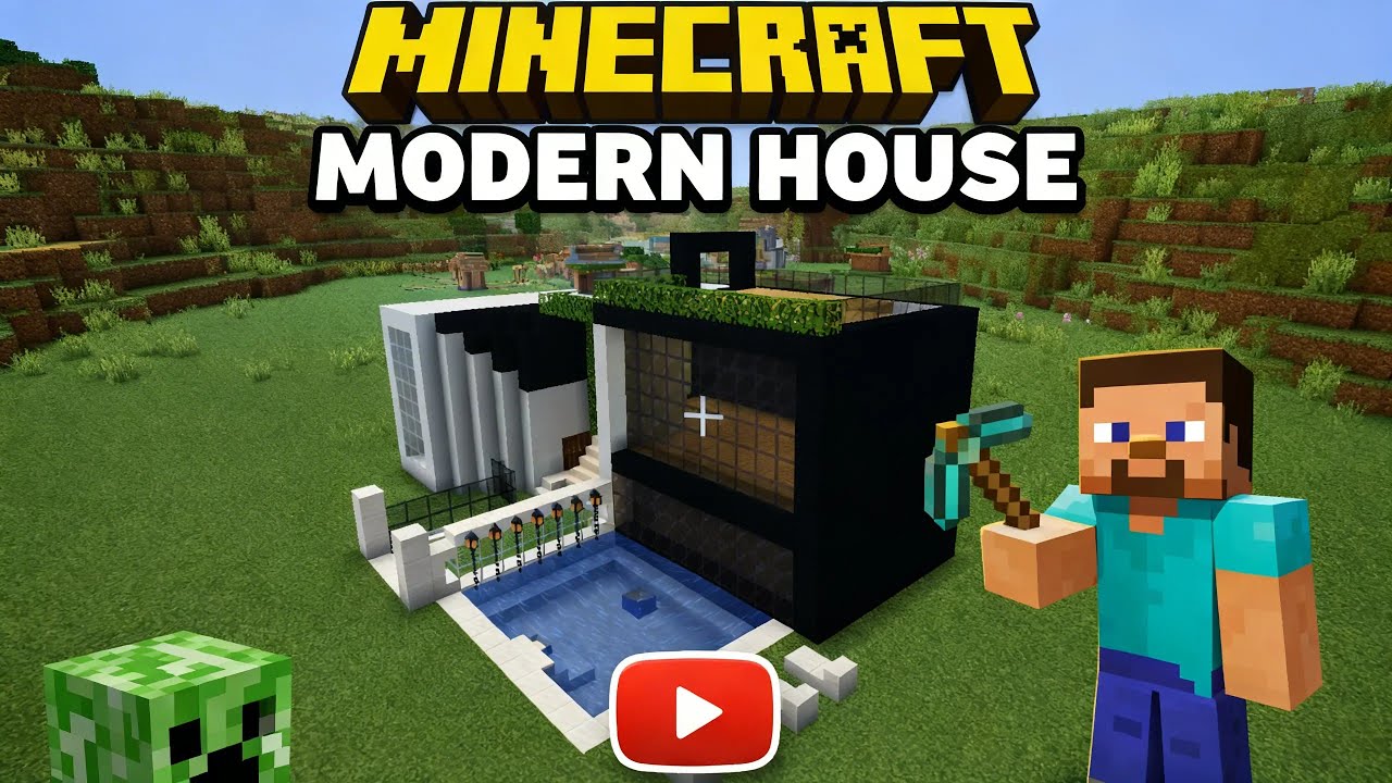 Minecraft Modern House Tutorial