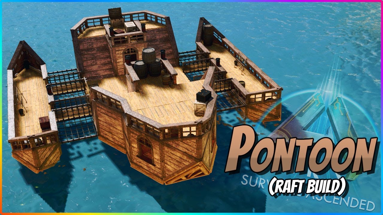 Ultimate Pontoon Raft Build Guide For Ark Survival: Ascended On All Platforms! 🚣‍♂️
