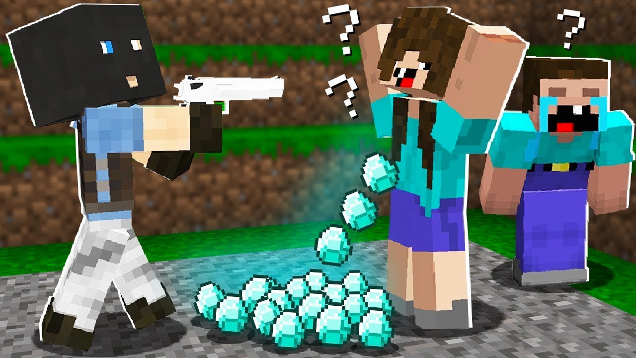 NOOBA OKRADLI ZLODĚJI V MINECRAFTU!