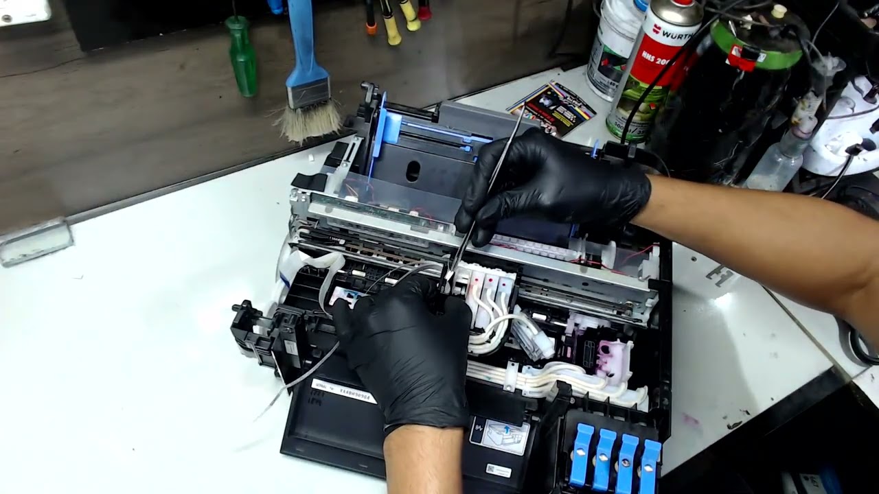 Epson L3250 Troca da fita encoder e cabeça de impressão