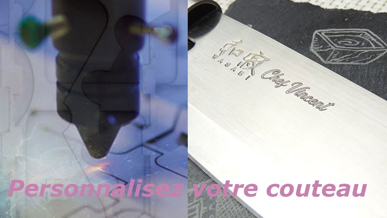 Comment graver sur un couteau japonais WASABI