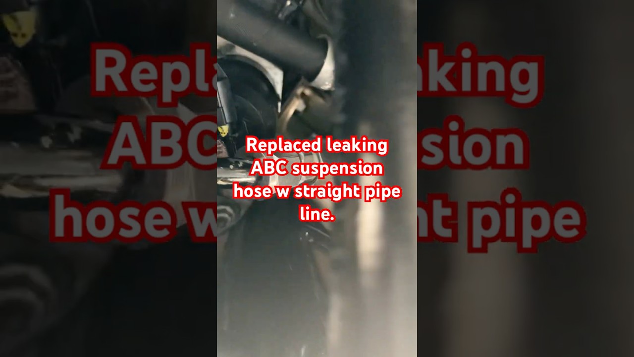 Mercedes Benz R230 ABC suspension hydraulic line repair. 