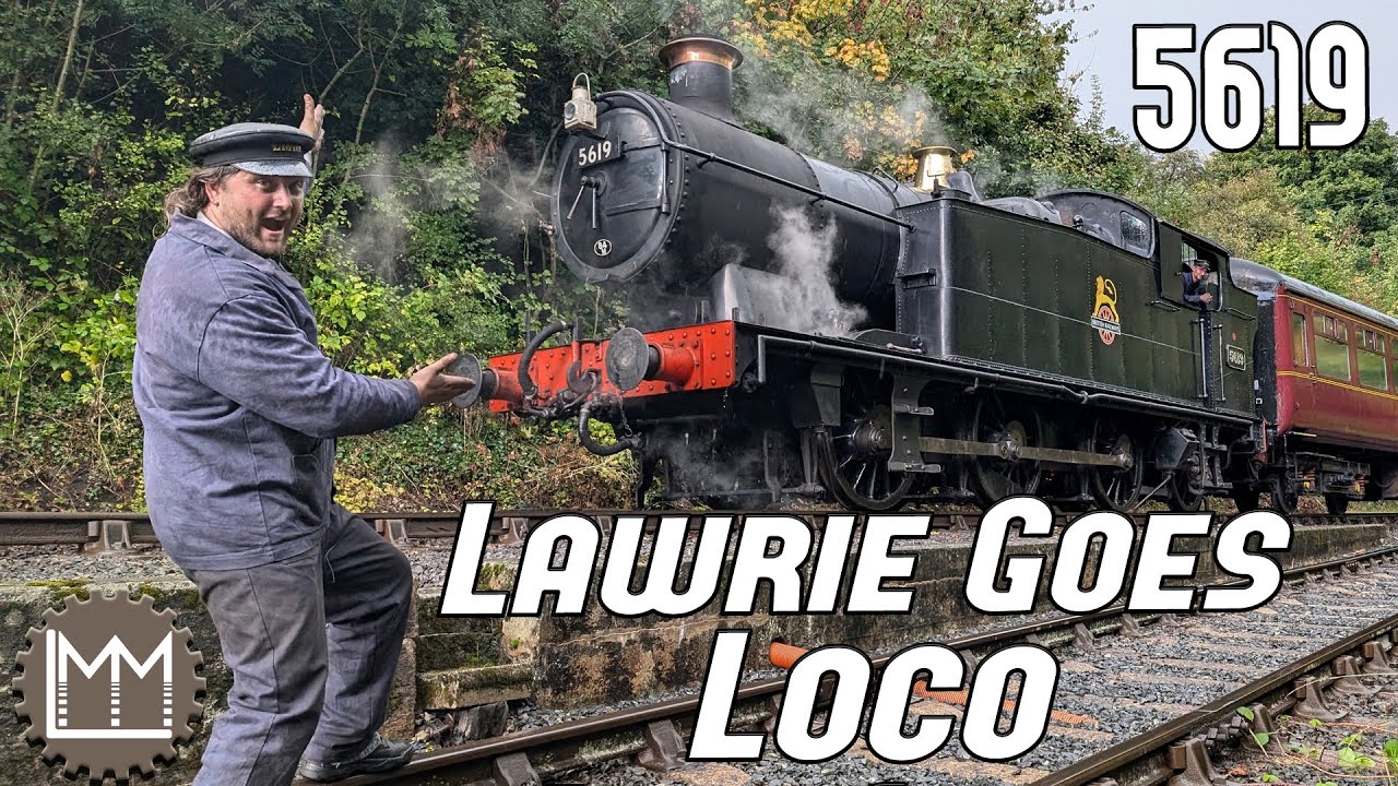 Full Preparation and Drive of a full sized ex GWR Steam Train 5619! Lawrie goes Loco Episode 43