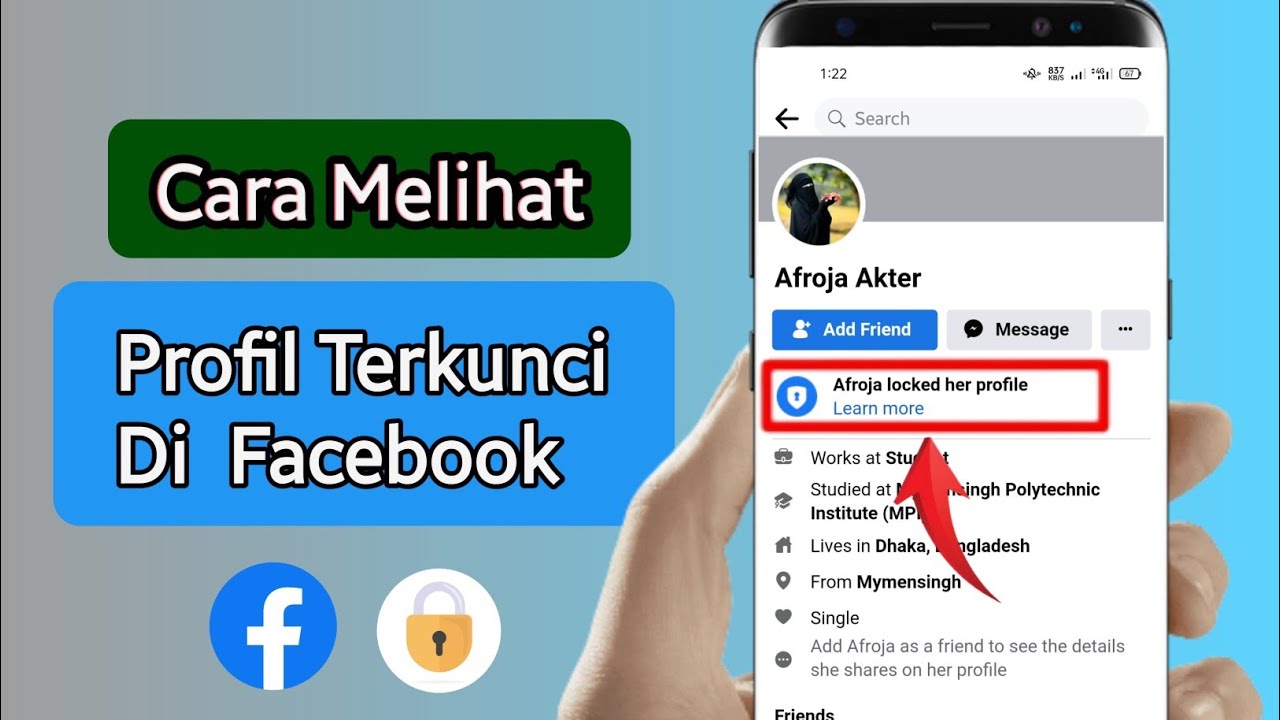 Cara Melihat Profil Terkunci Di Facebook ||  Cara Membuka Profil Kunci Facebook 2023