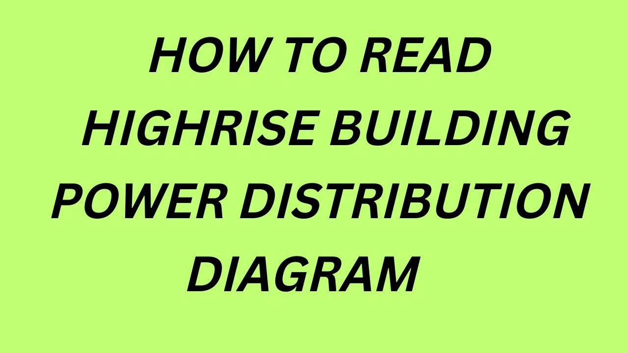 High-rise Building Power Distribution Diagram | Hotel Building Power Distribution Diagram