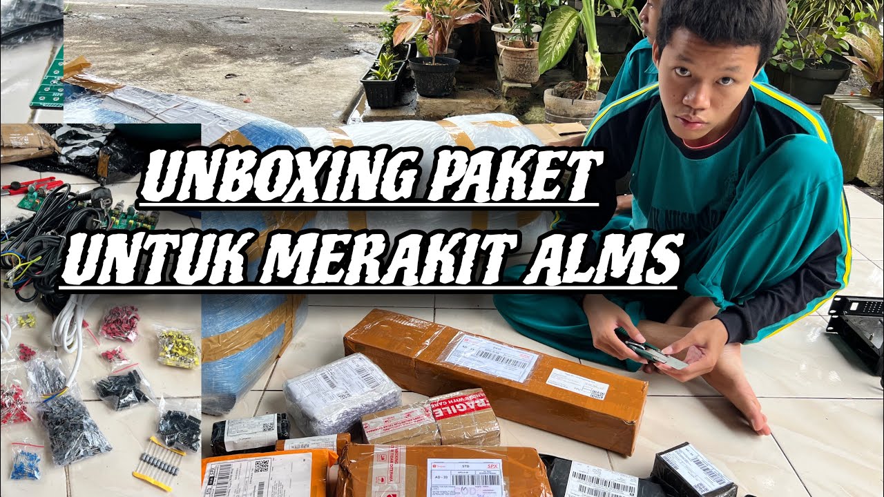 Распаковка всех материалов для сборки ALMS