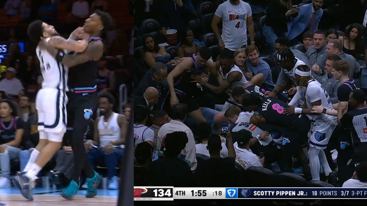 Scottie Pippen Jr and Myron Gardner HUGE FIGHT and both get ejected 😳