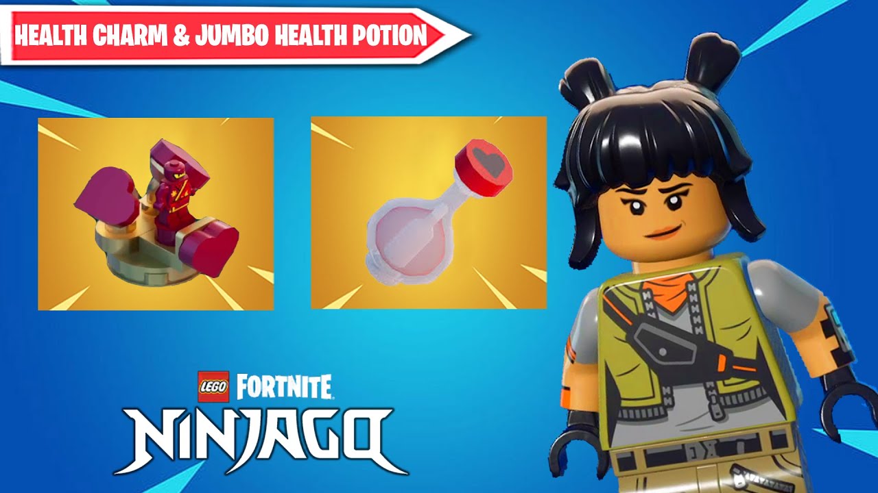 How to Craft  Health charm and Small Helath Charm (2025)| Lego Fortnite | #lego #ninjagolego