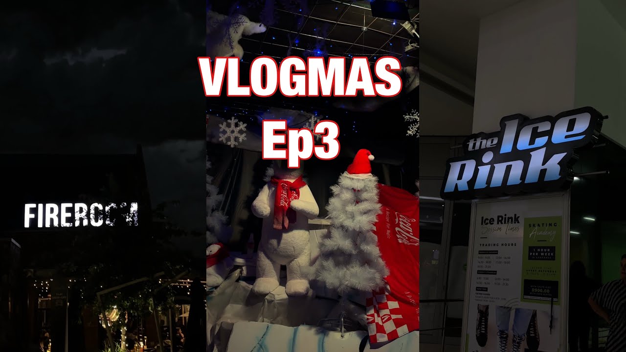 VLOGMAS Ep3: Christmas Lights, Ice Skating With Friends, Delivery, Dinner || SOUTH AFRICAN YOUTUBER