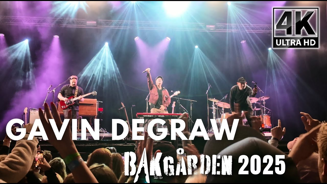Gavin DeGraw - I Don’t Want to Be (Bakgården 2025, Norway) + Seven Nation Army feat. Luke Higgins