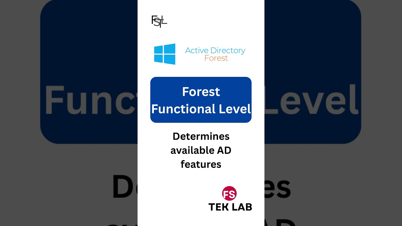 Active Directory Forest | Forest Functional Level