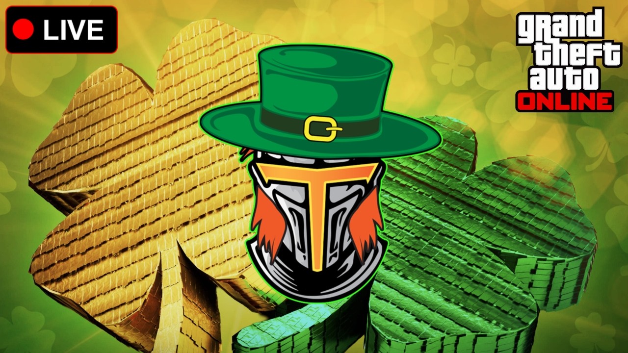 🔴 LIVE - GTA ONLINE LUCKY CLOVER SCAVENGER HUNT!!!