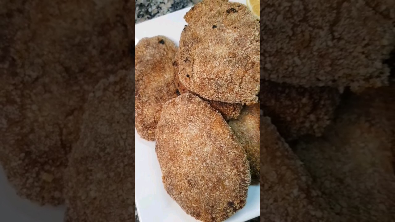 Milanesas de soja texturizada. #milanesa  #milanesadesoja  #sojatexturizada #recetasya #cocinafacil