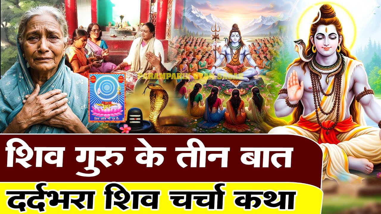 शिव गुरु के तीन बात | दर्दभरा शिव चर्चा कथा | naya shiv charcha katha | Paramparik Gyan Sagar