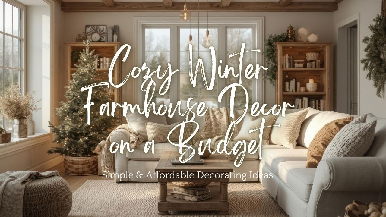 Cozy Winter Farmhouse Decor on a Budget | Simple & Affordable Decorating Ideas