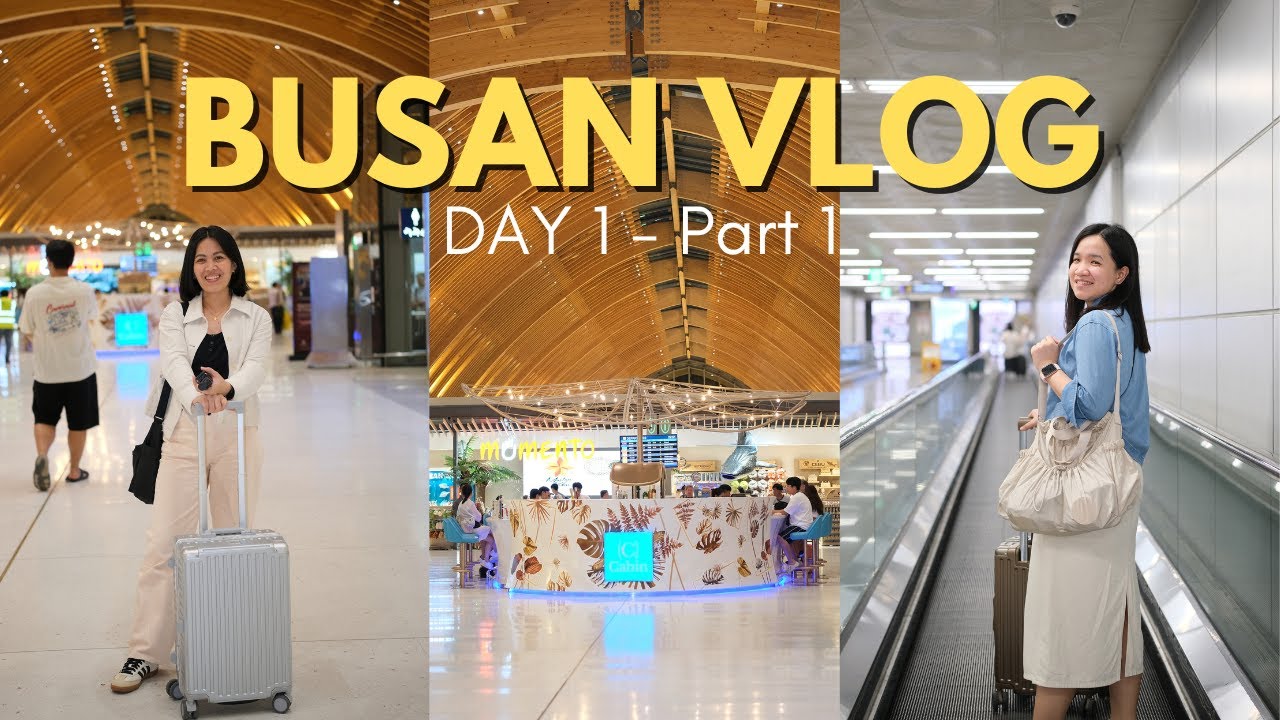 BUSAN VLOG: Cebu Immigration, Gimhae Airport Arrival & Haeundae Bound | Day 1 Part 1 South Korea 🇰🇷