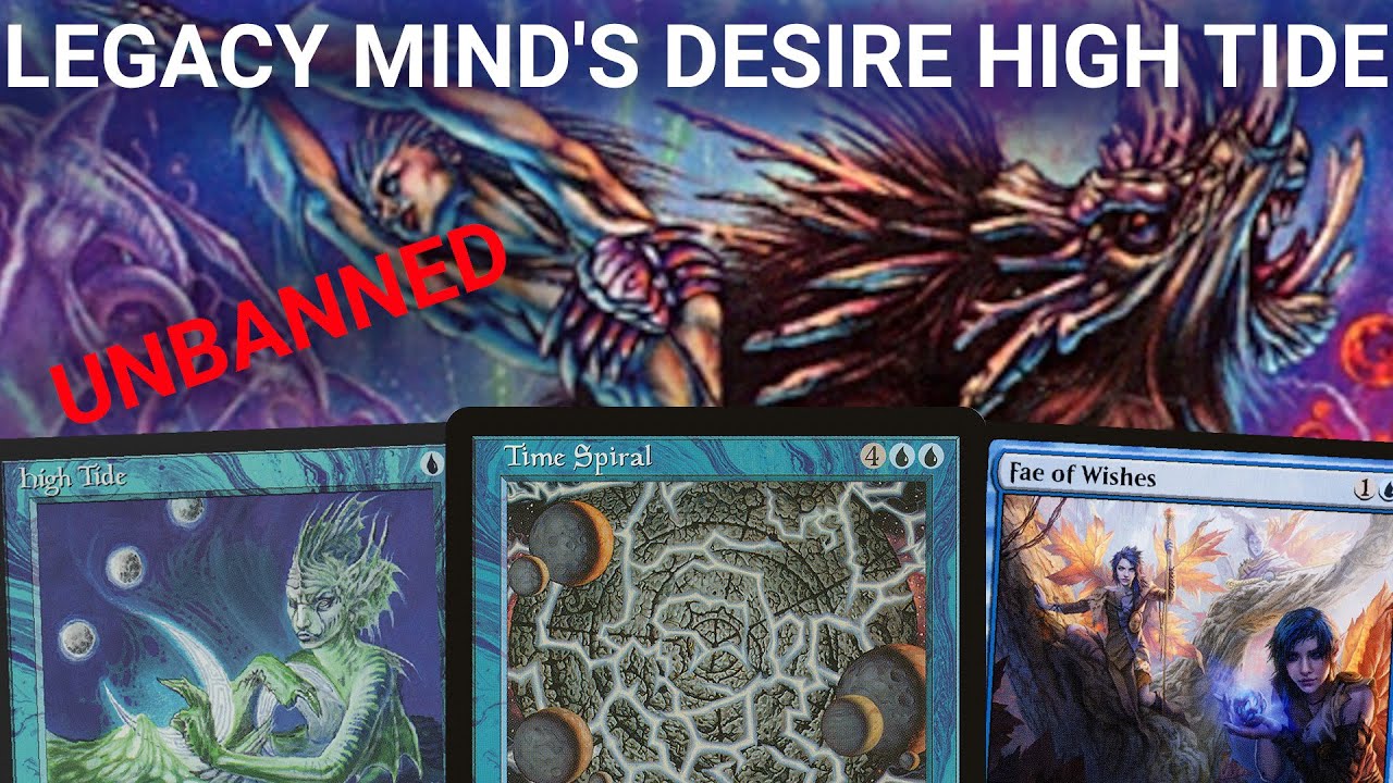 I DESIRE REDEMPTION! Legacy Mind's Desire High Tide Combo. Unbanned Time Spiral Mono-Blue MTG