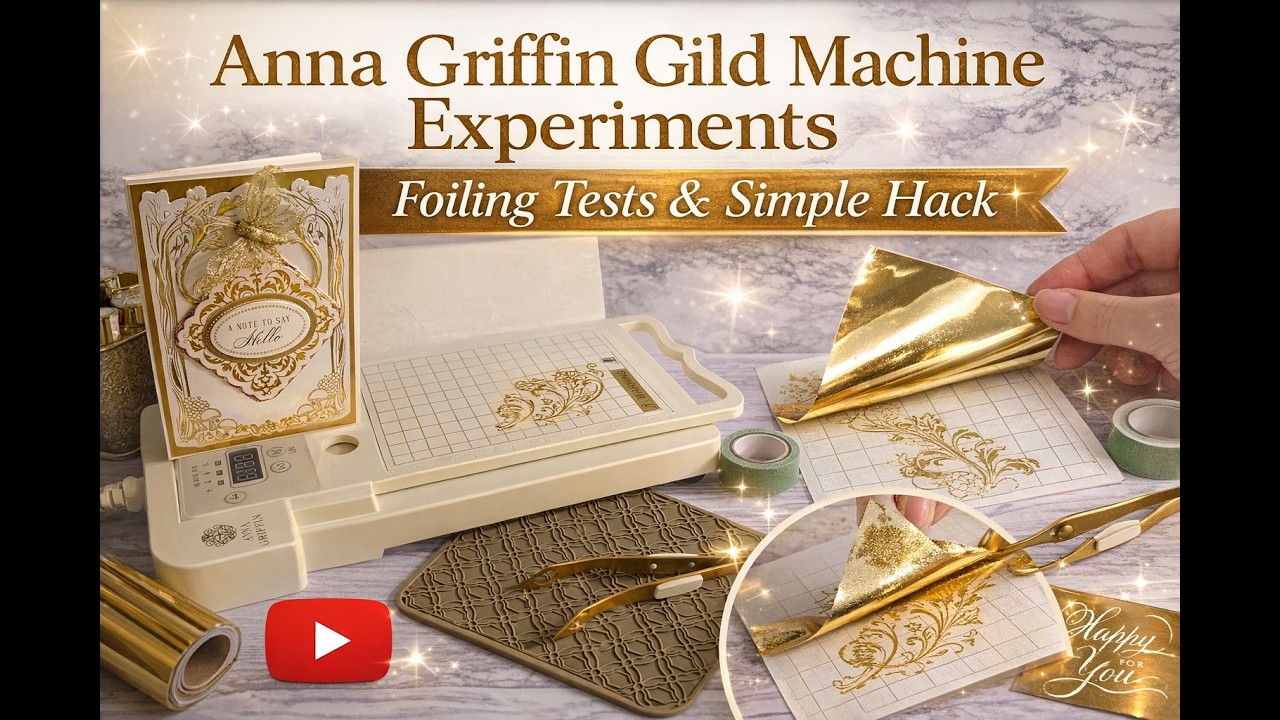 Anna Griffin Gild Machine Experiments | Foiling Tests & Simple Hack