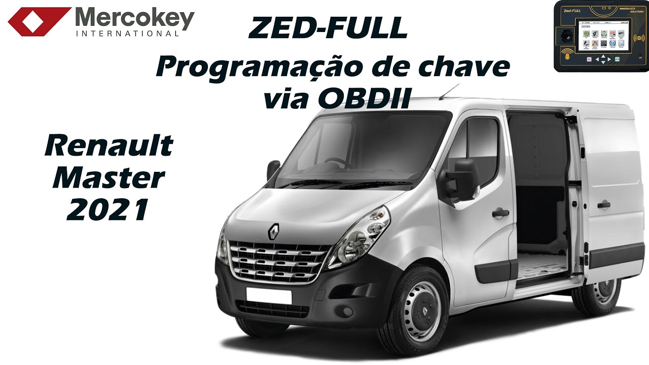 Programação de chave Renault Master 2021 Zed-FULL