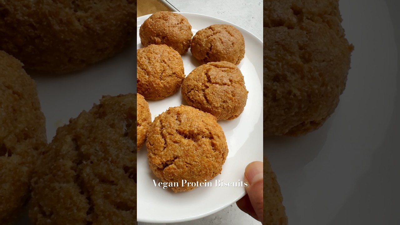 PROTEIN DEFICIENT? LET&rsquo;S FUEL & NOT FEAR! @cookingforpeanuts Vegan protein biscuits. 20 minutes.