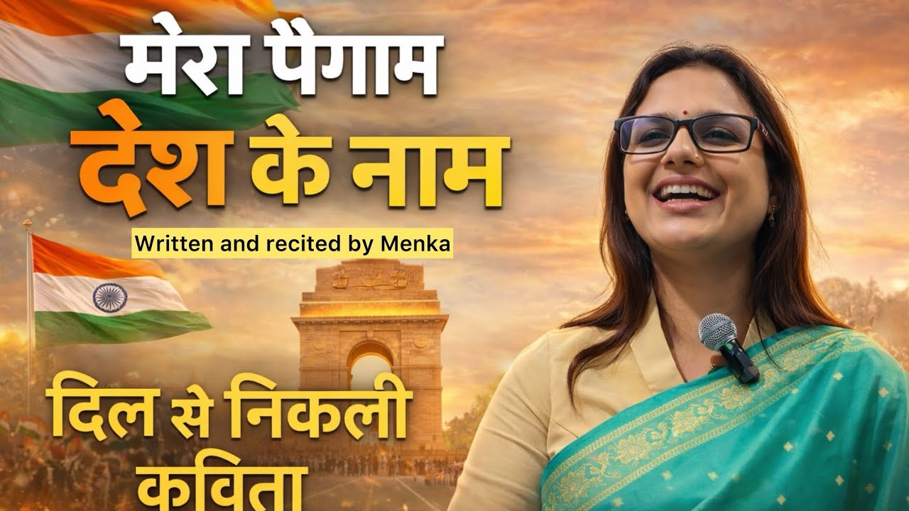 🇮🇳मेरा पैग़ाम देश के नाम🇮🇳| ￼ Republic Day poem l हिन्दी कविताl 26January Par Kavita l गणतंत्र दिवस 